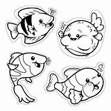Fish Cut Template Cutouts Coloring Printable Cute Pages Kids Clipart Outline Coloringhome Ocean Outs Animal Sheet Templates Database Clip Stamps sketch template