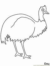 Emu Coloring Pages Australia Printable Australian Kids Print Book Birds Map Bird Clipart April Flag Library Coloringpagebook Ages Saturday Updated sketch template