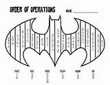 Operations Order Coloring Sheet Color Math Solve Key Worksheets Fun Batman Answers Problems Students Sheets Teacherspayteachers Using Multiplication Class sketch template