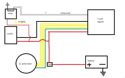 pole stator wiring diagram xrm