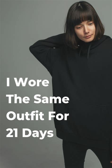 i wore the same outfit for 21 days minimalist capsule wardrobe trial