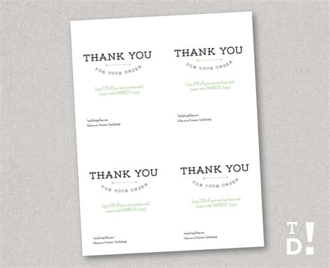 order card printable instant  totallydesign