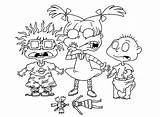 Rugrats Coloring Pages Cartoon Printable Color Print Kids Book Sheets Angelica Character Sheet Colouring Characters Cartoons Drawing Pickles Nick Jr sketch template