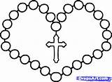Rosary Drawing Beads Clipart Paintingvalley Draw sketch template