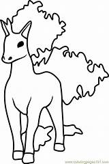 Pokemon Rapidash Coloring Go Pages Getcolorings Printable sketch template