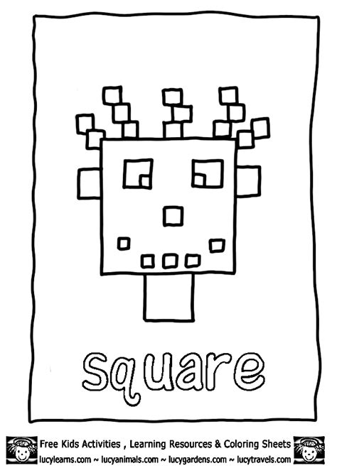 coloring squares worksheets coloring pages