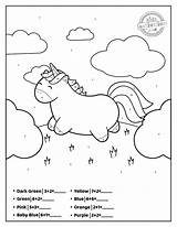 Unicorn Addition Color Number Coloring Worksheets Pages Practicing Much Fun So sketch template