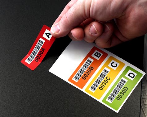colored barcode labels effectively organize  assets