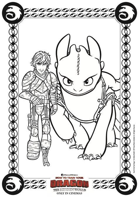 hiccup  toothless coloring page  httyd  mama likes