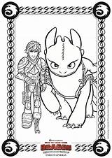 Toothless Hiccup Coloring Httyd sketch template