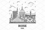 Boise sketch template