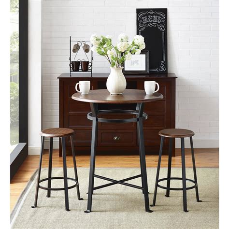 small dining table set tall bistro  person kitchen pub height