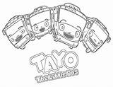 Coloring Pages Tayo Bus Little Comments Coloringhome sketch template