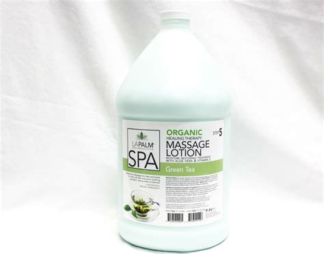 la palm spa organic healing therapy massage lotion green tea moisture