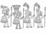 Aztec Aztecs sketch template
