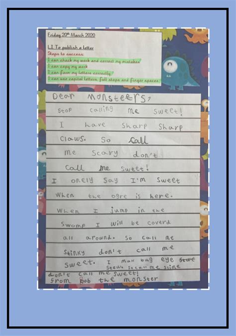 orchard primary school writing