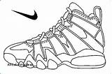 Coloring Nike Pages Shoes Shoe Comments sketch template