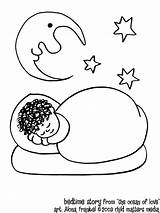 Bedtime Nap sketch template