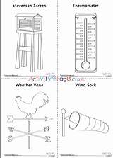 Colouring Weather Pages Measuring Village Activity Explore sketch template