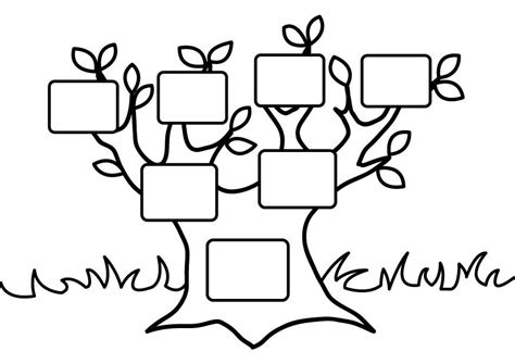 family tree coloring pages coloring home