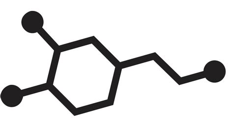 dopamine vinyl sticker  molecular structure  dopamine etsy