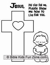 Cross Coloring Jesus Pages Nativity Kneeling Sheet Died Sunday School Lent Crafts Boy sketch template