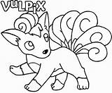 Coloring Pokemon Pages Vulpix Printable Google Pikachu Color Search Sheets Eevee Getcolorings Getdrawings sketch template