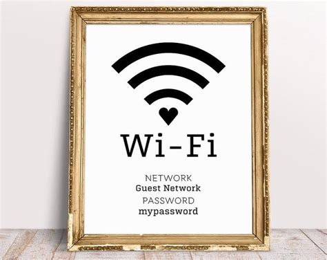 wifi password printable wifi password sign wifi printable etsy wifi