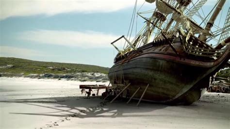 the walrus on a beach in the tv series black sails season 1 episode