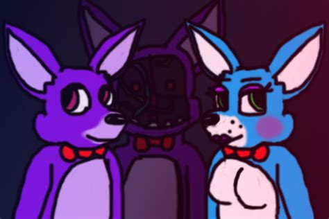 Bonnie Fnaf1 Faceless And Girl Toy Bonnie By