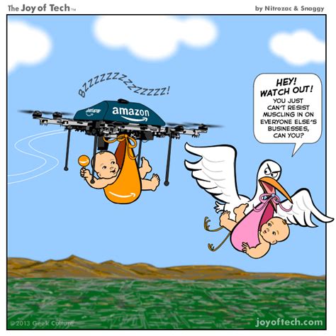joy  tech comic amazon drones