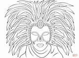 Mask Coloring Venetian Pages Mardi Gras Printable Tiki Template African Adults Carnival Drawing Masks Color Getcolorings Italy Colori Print sketch template