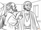 Ananias Saul Paulus Becomes Supercoloring Pablo Sauls Silas Biblia Timoteo sketch template