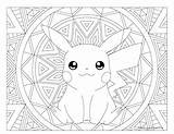 Coloring Pikachu Pokemon Adult Windingpathsart sketch template