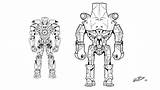 Rim Pacific Jaegers Robots Concept Coloring Pages Colouring Deviantart Template Sketch sketch template
