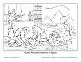Coloring Egypt Enslaved People Bible Kids Activities sketch template