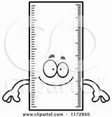 Clipart Ruler Mascot Surprised Cartoon Happy Cory Thoman Outlined Coloring Vector Color 2021 Waving Clipground Clipartof sketch template