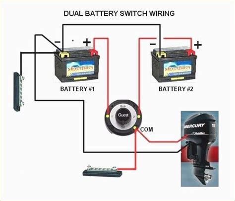 boat dual battery switch wiring diagram boat battery boat wiring boat