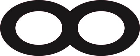 black infinity symbol sticker stickertalk