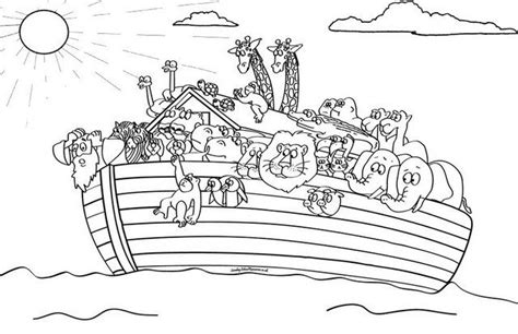pin  noahs ark coloring pages