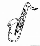 Kleurplaat Saxofoon Muziekinstrumenten Kleurplaten Musikinstrumente Saxophone Muziek Malvorlage Orchestra Stemmen Muziekinstrument Bezoeken Stimmen sketch template