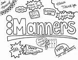 Manners Coloring Clipart School Ed Character Pages Worksheets Color Sheets Teacherspayteachers Ways Falcone Stacy Perseverance Adult Grade Created Clipground Open sketch template