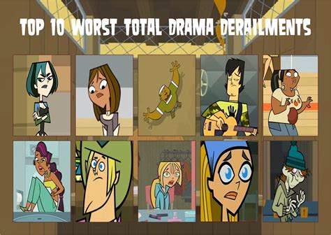 Top 10 Worst Total Drama Derailments By Air30002 By Air30002 On Deviantart