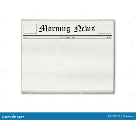 newspaper blank template stock image image  business