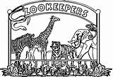 Zookeeper Zookeepers Wecoloringpage sketch template
