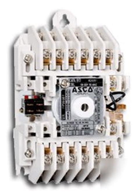 asco  lighting contactor  pole mechanically held