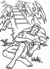 Jacob Coloring Ladder Pages Esau Jacobs Angels Bible Ladders Sunday School Clipart Kids Crafts Preschool Activities Printable Netart Story Cliparts sketch template