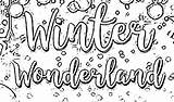 Winter Coloring Pages Wonderland Clip Holiday Downloadable Visiting Thank sketch template