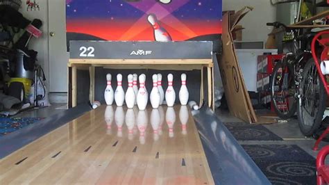 homemade bowling lane day time youtube