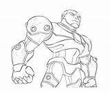 Cyborg Injustice Gods Among Armor Coloring Pages sketch template